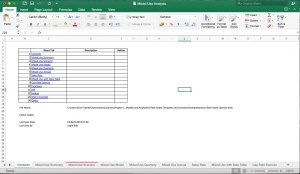 Real Estate Excel Model