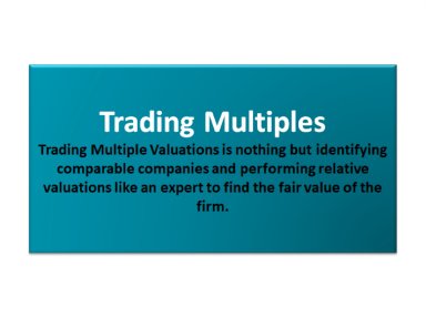 How to Use Trading Multiples for Valuing a Company.