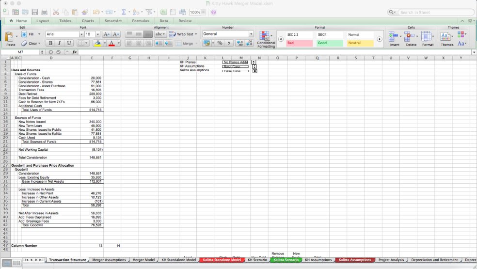 How to combine two standalone excel models to create a Merger Model ...