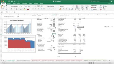 Independent Power Producer (IPP) Excel Model