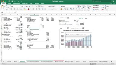 Tollway Project Finance Excel Model