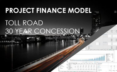 Project Finance Model – Toll Road – 30 Year Concession