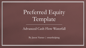 Preferred Equity - Waterfall Excel Model