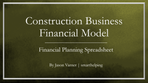 Construction Business Scaling Financial Model - 10 Year