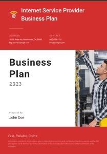 Internet service provider business plan