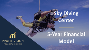 Sky Diving Center – 5 Year Financial Model