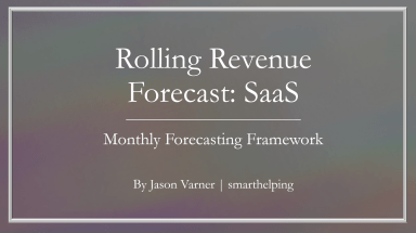 SaaS Rolling Revenue Forecasting Template