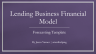 10-Year Lending Business Startup Model: Scaling 3 Loan Types