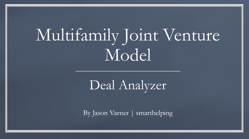 10-Year Joint Venture Excel Real Estate Model with Refi Logic - Eloquens