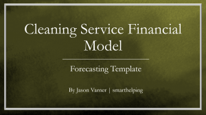 Janitorial Service Business: Financial Model - 5 Year