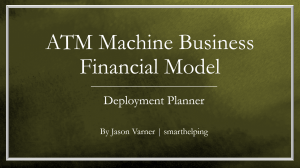 ATM Machines - 10 Year Financial Excel Model Template