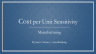 Cost per Unit (Manufacturing) Sensitivity Analysis Financial Excel Model