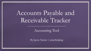 Accounts Receivable and Payable Invoice Tracking Excel Model Template
