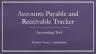 Accounts Receivable and Payable Invoice Tracking Excel Model Template