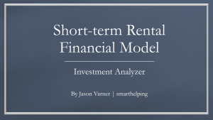 STR Real Estate Investment Analysis Tool
