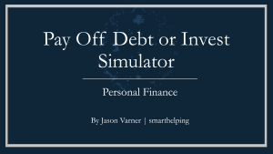 Excel Calculator: Full Loan Pay Off or Invest it All