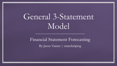 Startup 3-Statement Financial Model - General Use - Excel