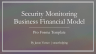 Residential and Commercial Security Monitoring Service - Startup Financial Excel Model - 5 Year