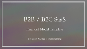 Enterprise SaaS Financial Model - Up to 3 Contract Configurations
