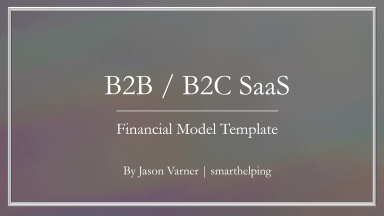Enterprise SaaS Financial Model - Up to 3 Contract Configurations