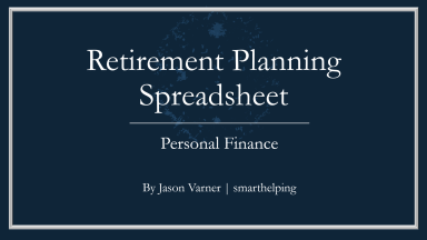 Retirement Planner Excel Model - Cash Flow Forecasting with Inflation Adjustment