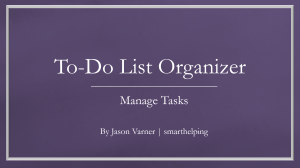 Pro To-Do List Tracker - Recurring