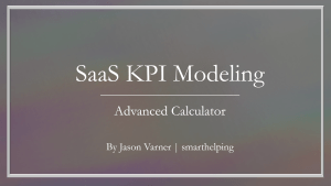 SaaS Metrics Excel Template - Learn How to Calculate and Track Actuals