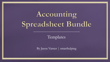 Accounting Bundle - Useful Excel Templates for Accounting Department