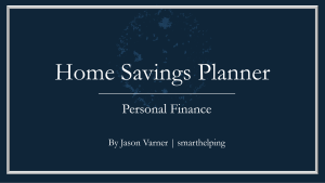 Budget to Buy a Home: Excel Tool