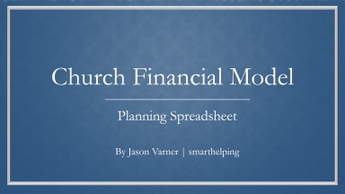 Religious Organization 5-Year Financial Planner