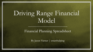Driving Range - Capacity Driven Model