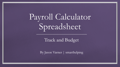 Payroll Calculator: Budget Vs. Actual Analysis Included