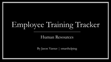 Training Tracker: HR Tool in Google Sheets