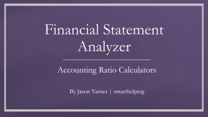 Financial Statement Analysis: Key Accounting Metrics