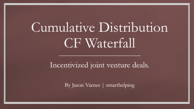Cumulative Distribution Hurdles: 6 Tiers - Joint Venture