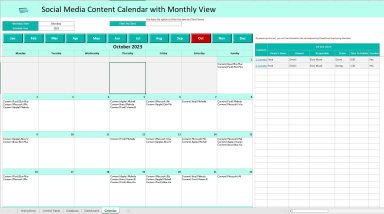 Social Media Content Calendar - Demo