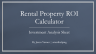 Rental Property ROI Calculator