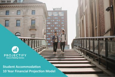 Student Accommodation Business 10-Year 3 Statement Financial Projection Model