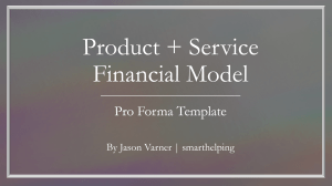 Product with a Subscription Addon Forecasting Model