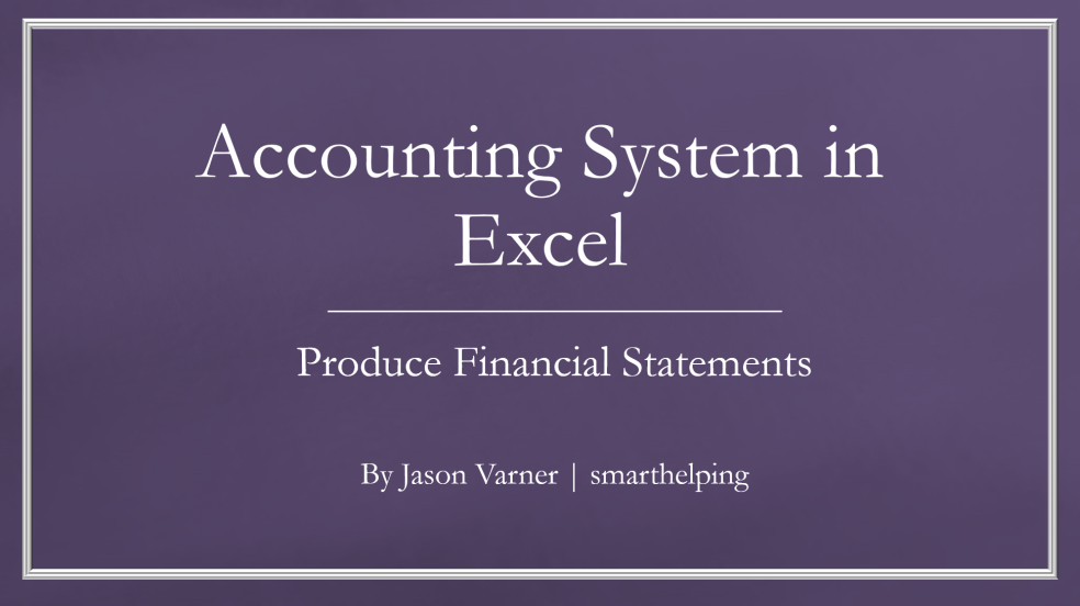 Create Your Own Financial Statements (Accrual or Cash Basis) - Eloquens
