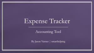 Excel Template: Expense Tracking