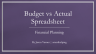 General Budget vs Actual Template