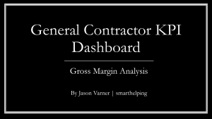 KPI Dashboard: Construction Business
