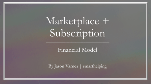 Marketplace Subscription Model