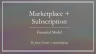 Marketplace Subscription Model