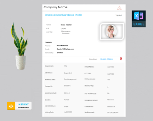 Employees Database template