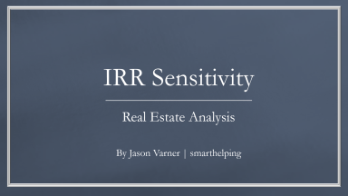 Evaluating Real Estate Risk: The Impact of Changing Occupancy on IRR