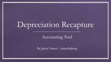 Depreciation Recapture Tax Liability Model