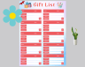 Gift List Planner