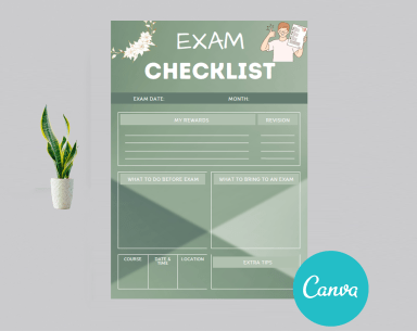 Exam Study checklist
